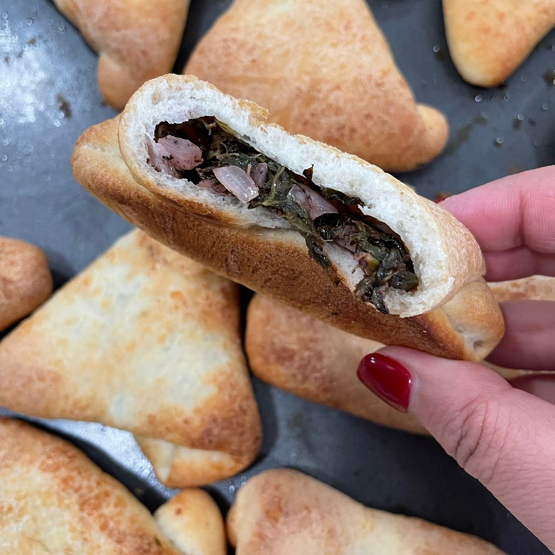Spinach hand pies
