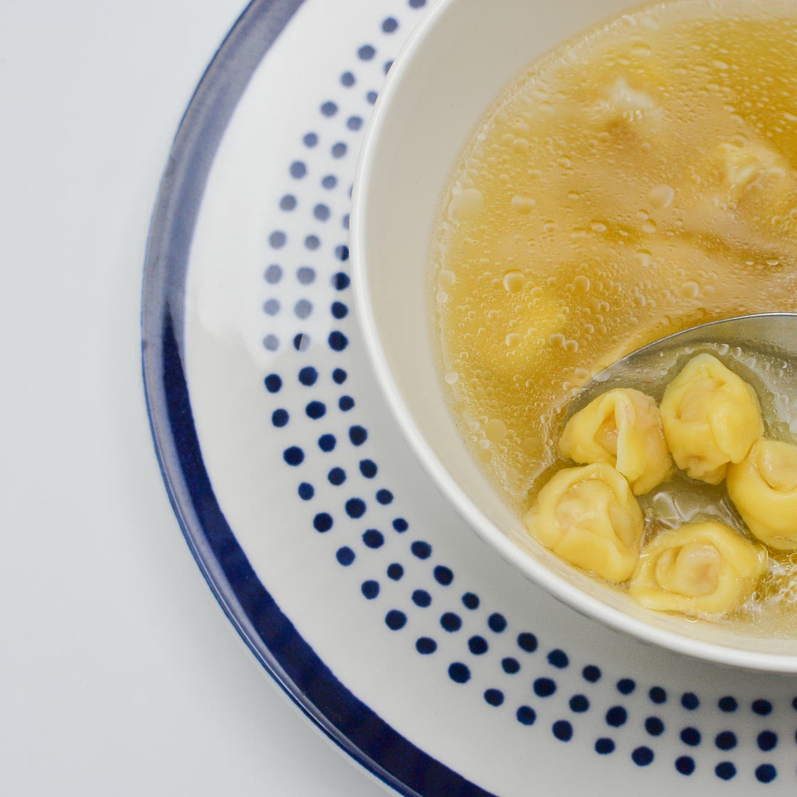 Homemade Tortellini in Broth