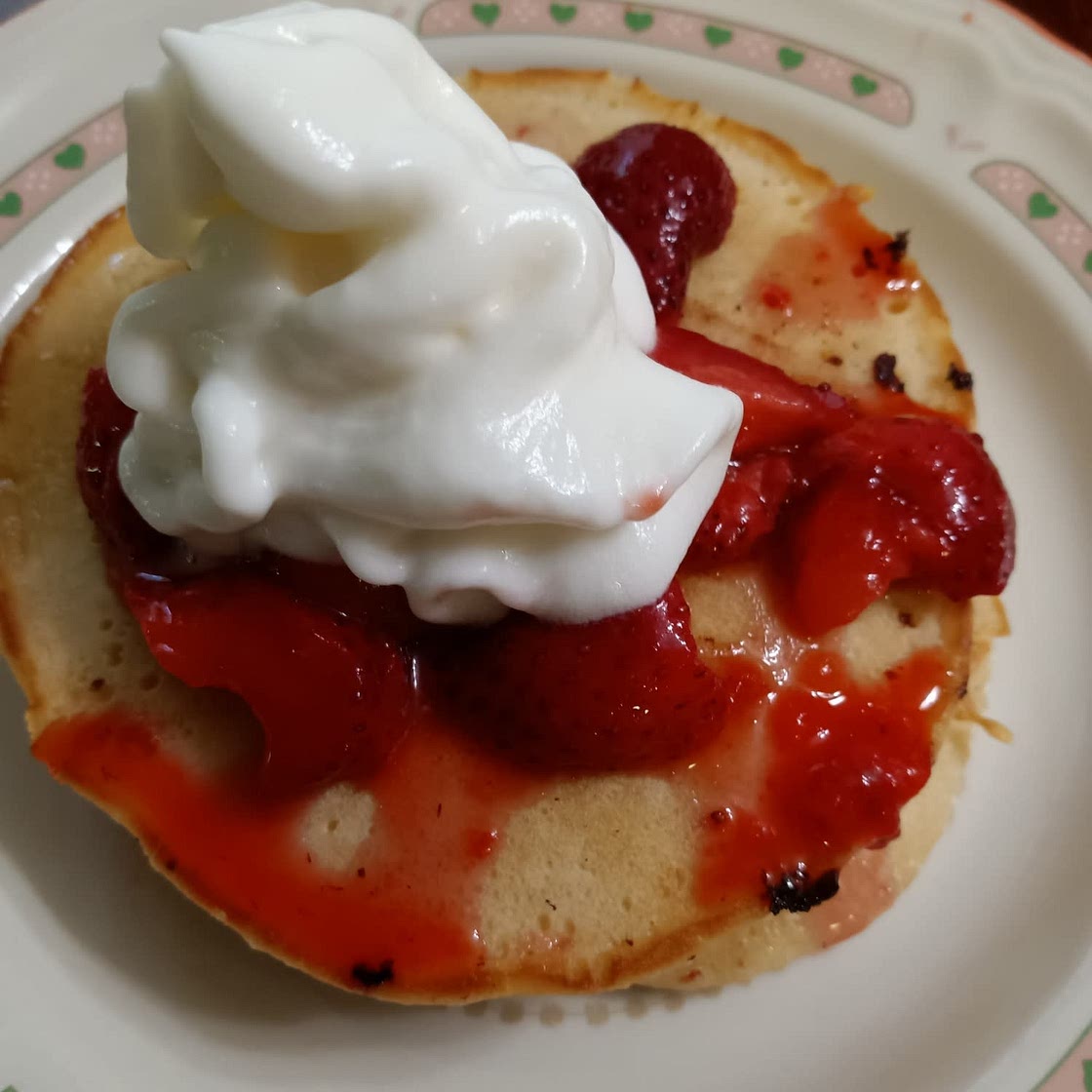 Strawberry pancakes