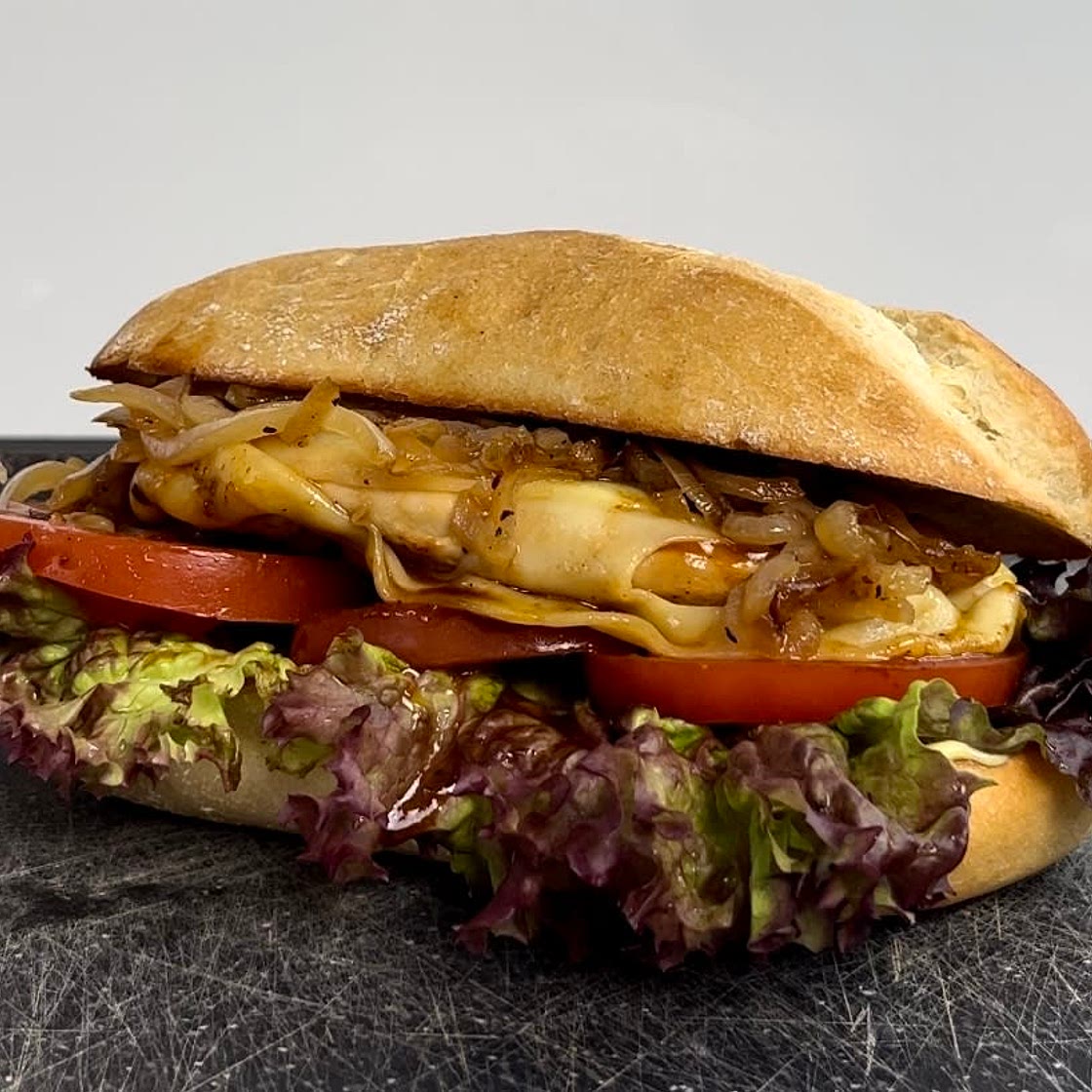 Sweet and salty BBQ chicken sandwich