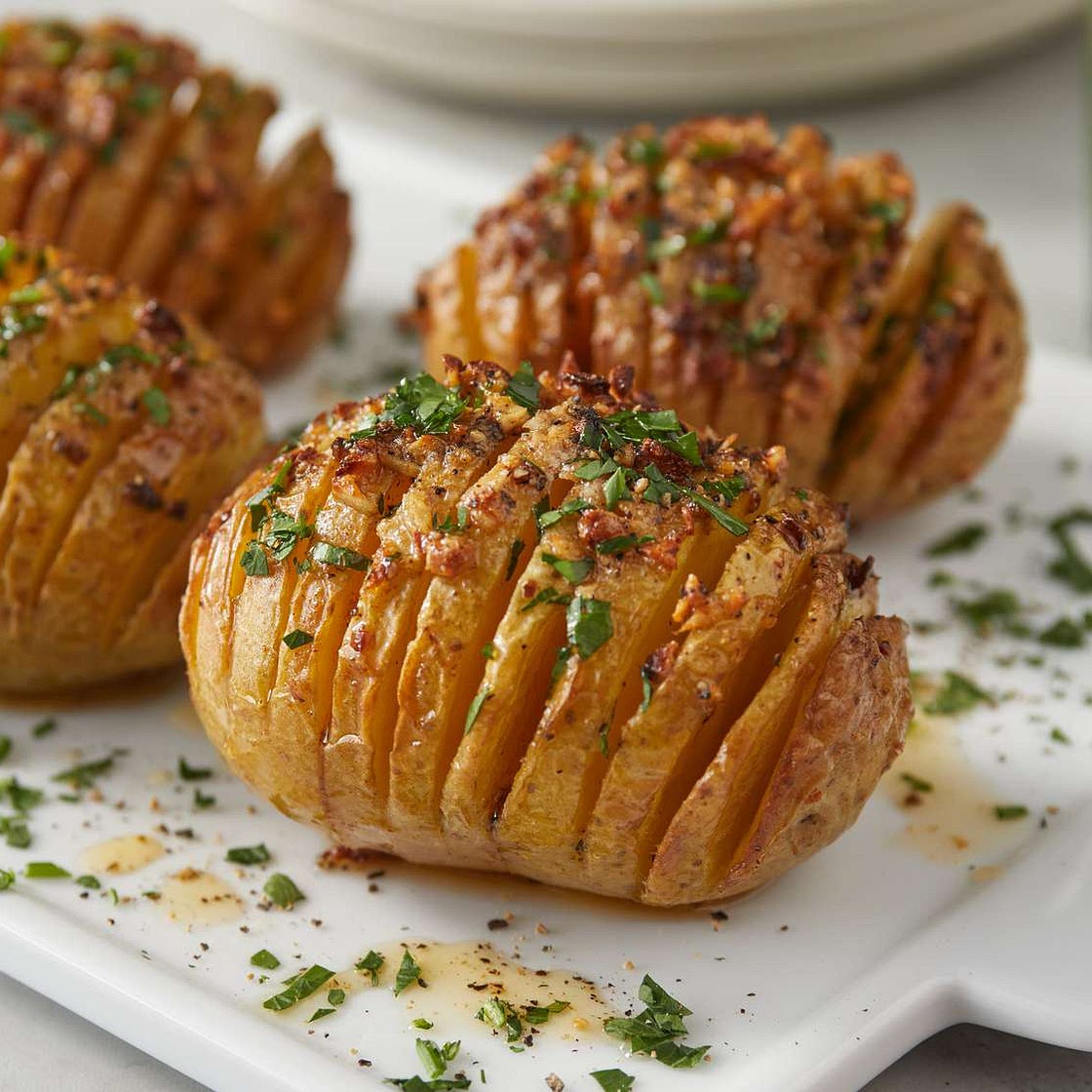 Air Fryer Hasselback Potatoes