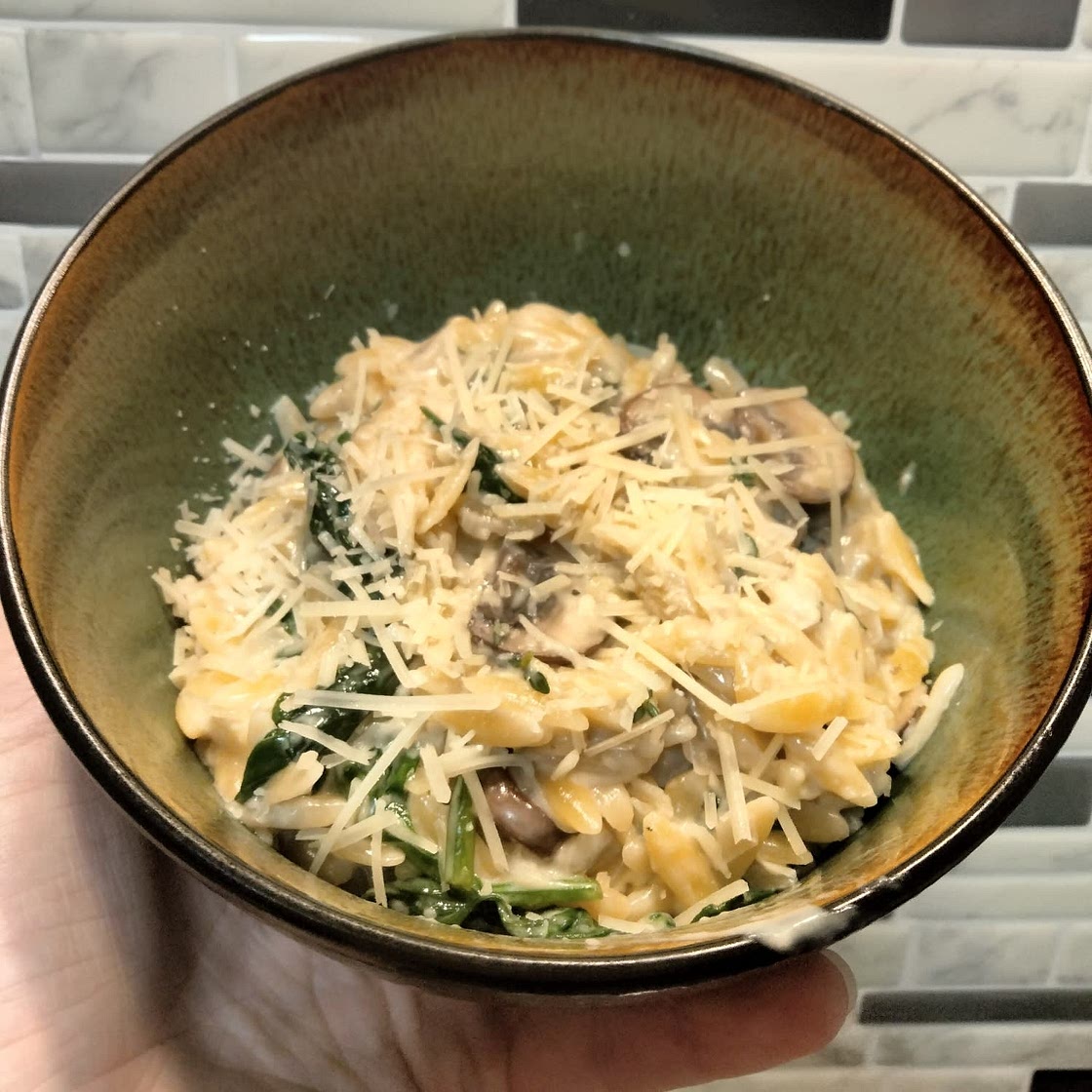 Creamy Mushroom Orzo