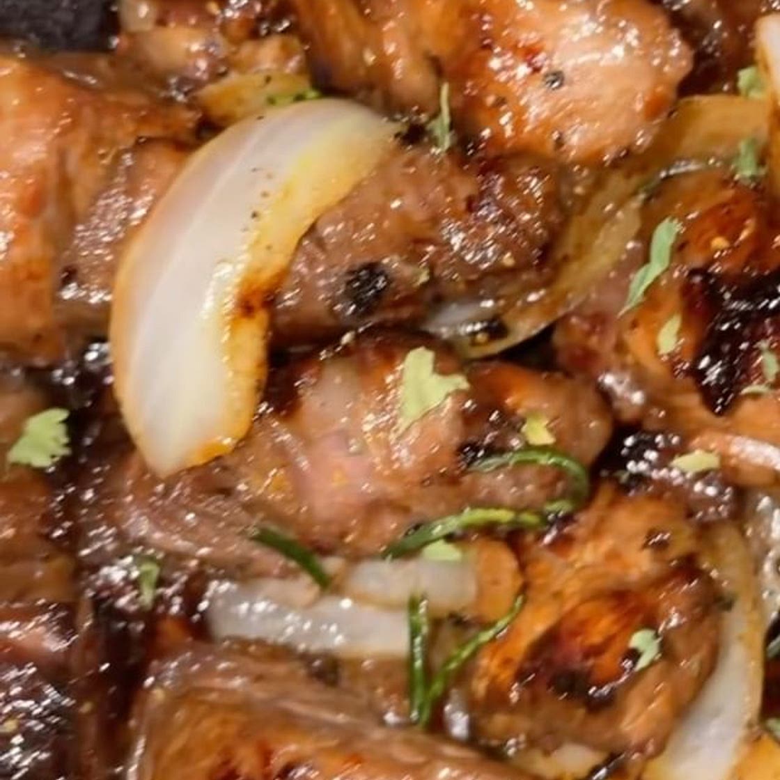 Bourbon Glazed Steak Bites