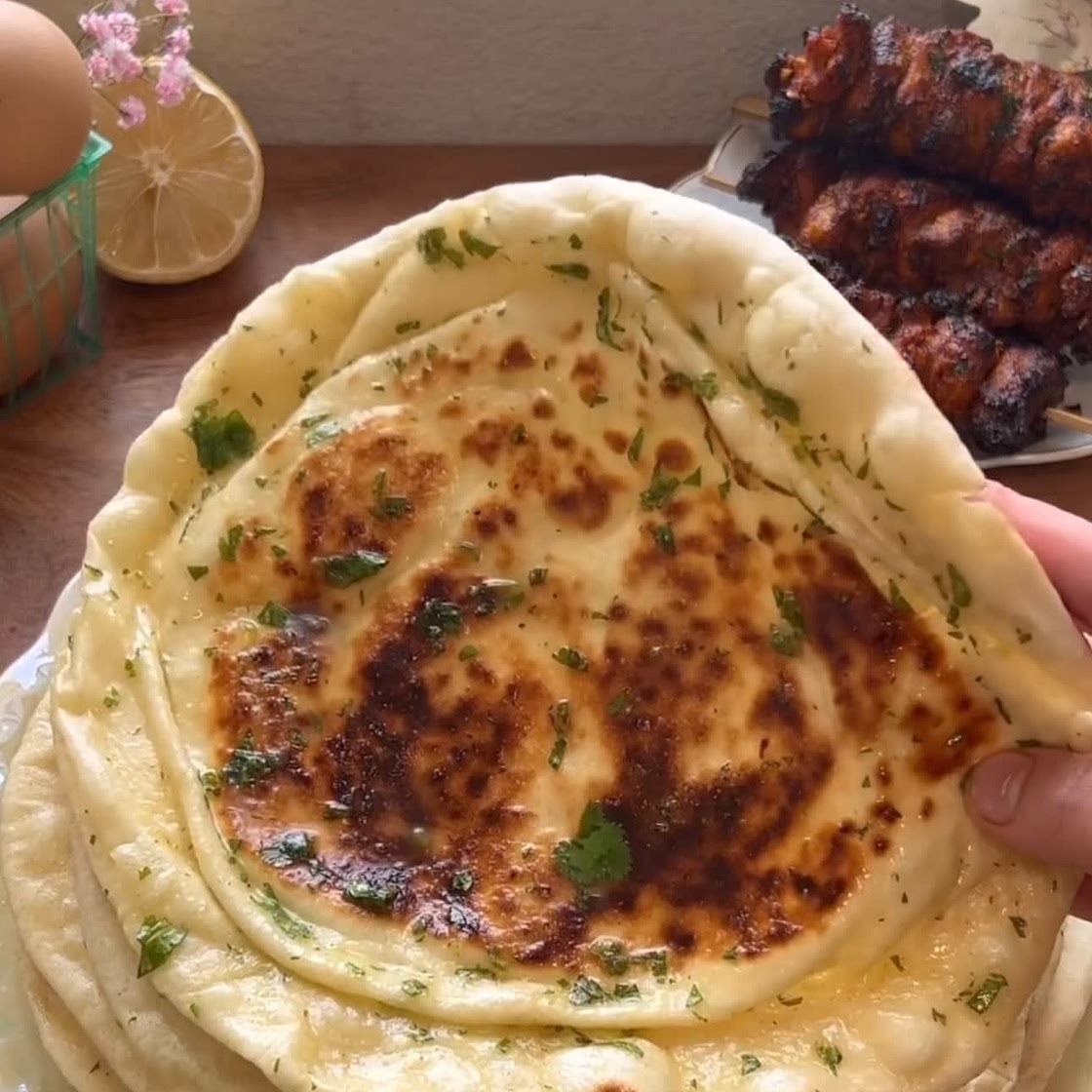 Garlic naan