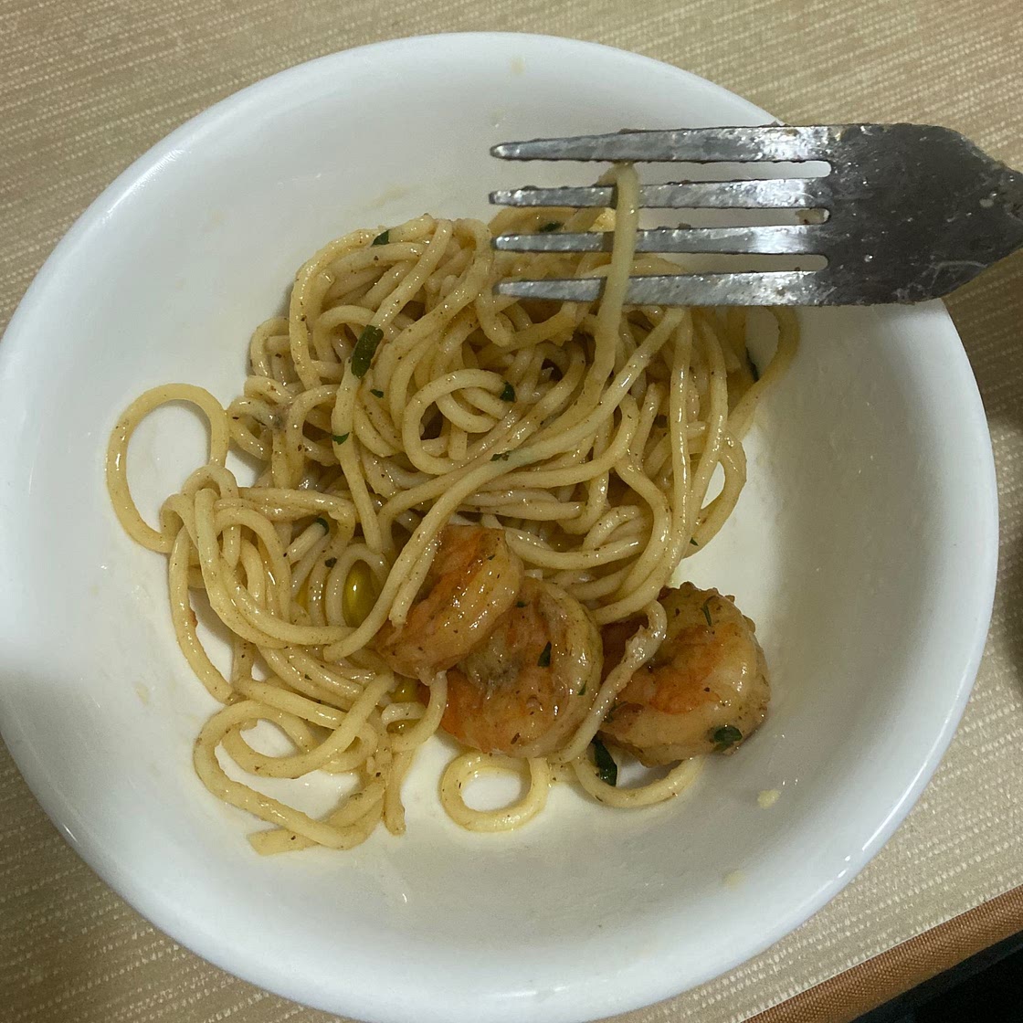 Easy Garlic & Scampi Pasta ❤️