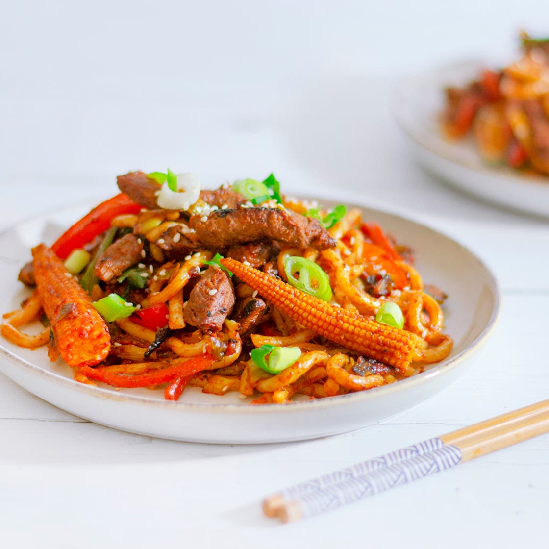 Korean Barbeque Style Beef Stir Fry