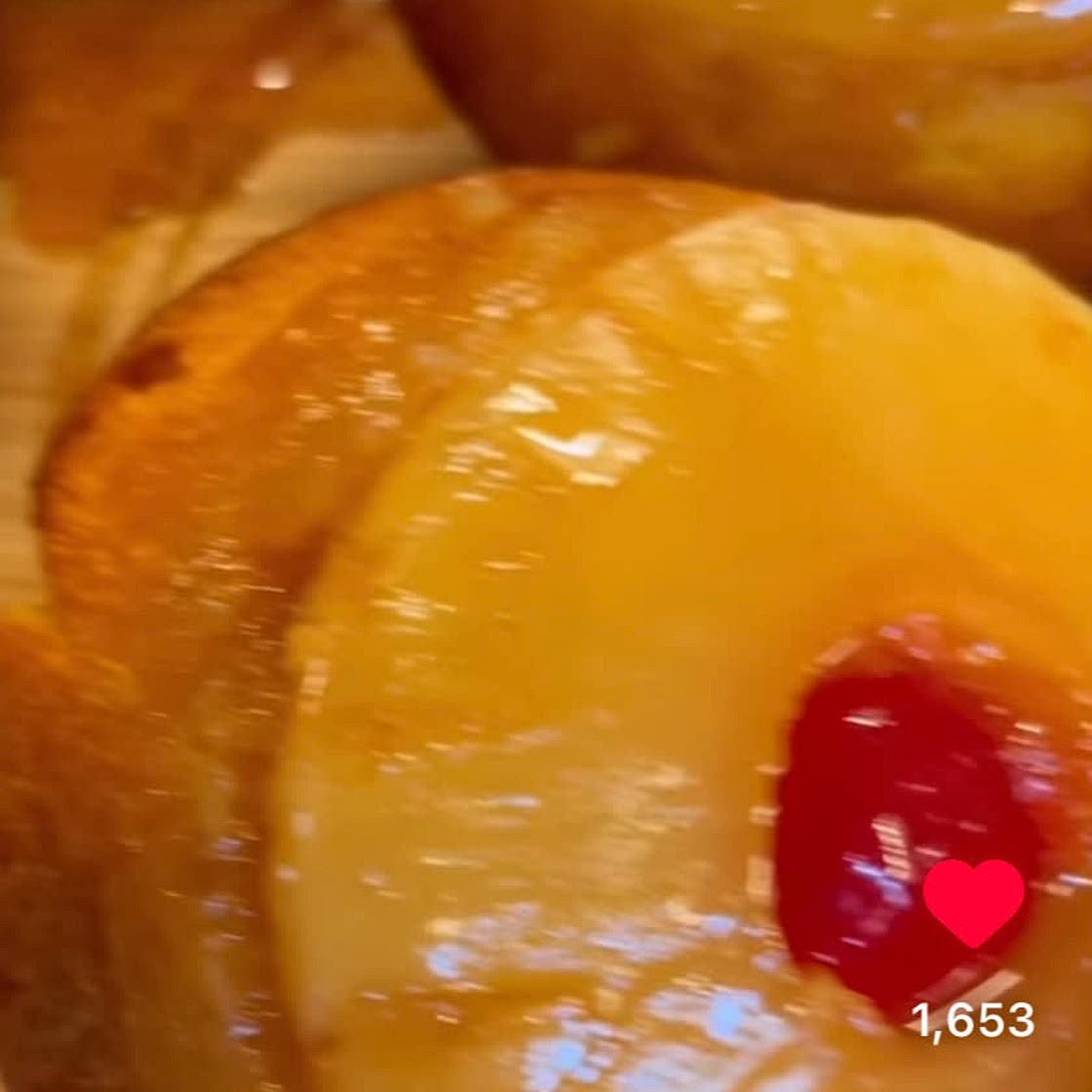 Single Serve Pineapple Upside-down Cake