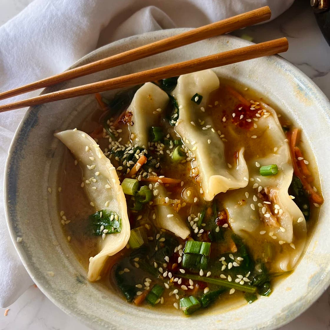 Miso Dumpling Soup (15 Minutes)