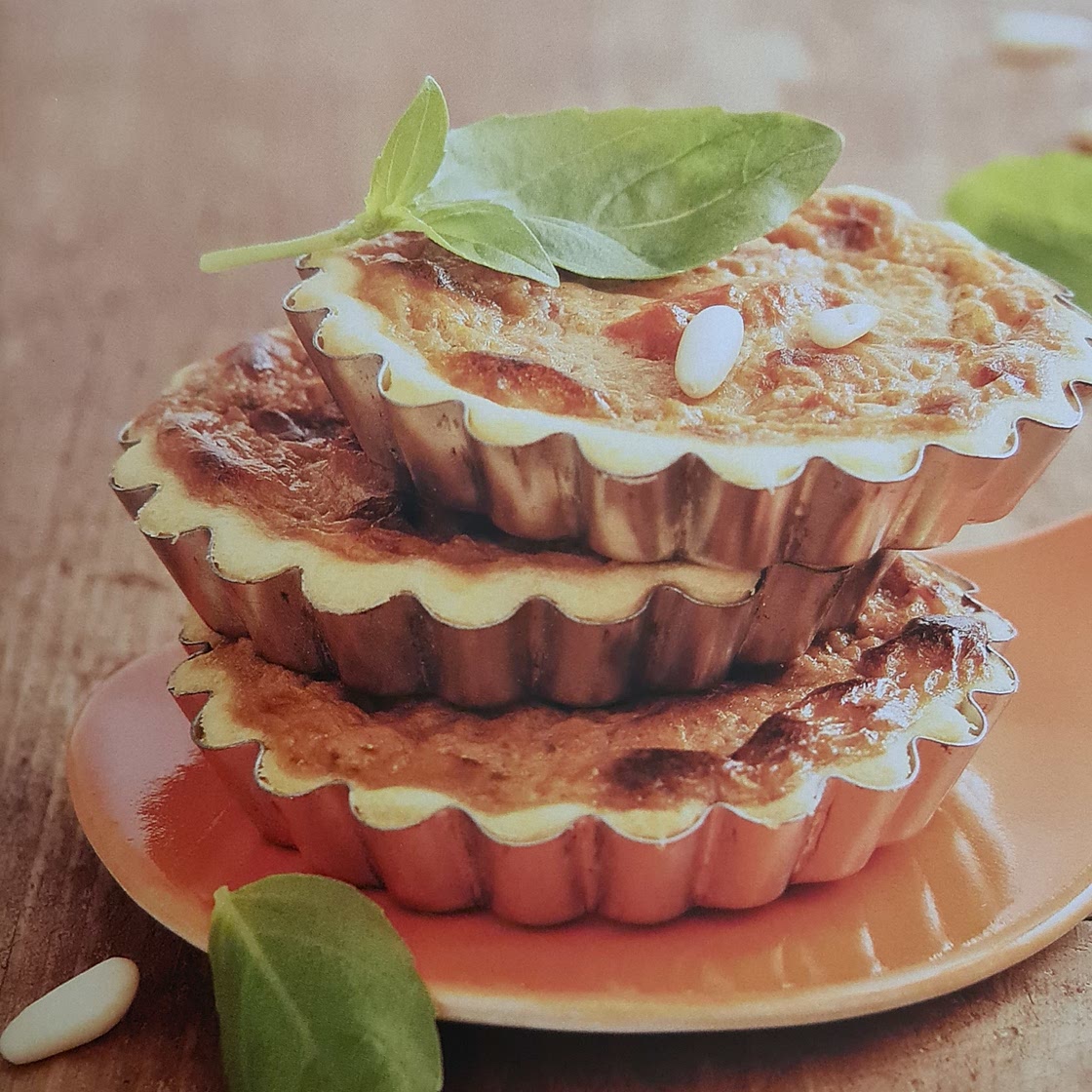 Quiche à la tomate et au pesto
