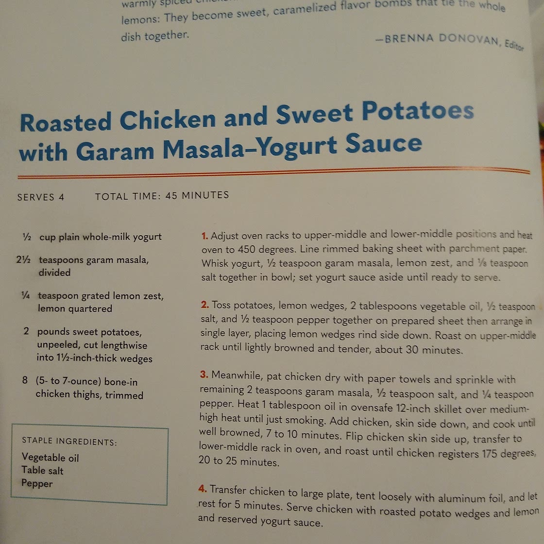 Garam Masala Yogurt Chicken