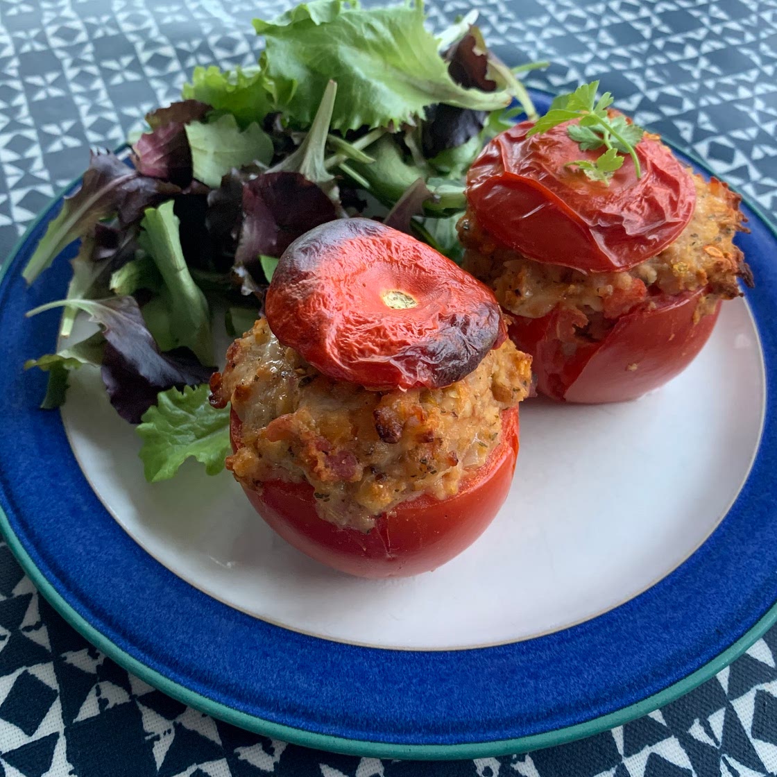 Lentil Stuffed Tomatoes