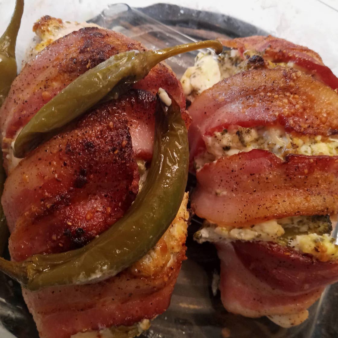 Bacon Wrapped Stuffed Chicken