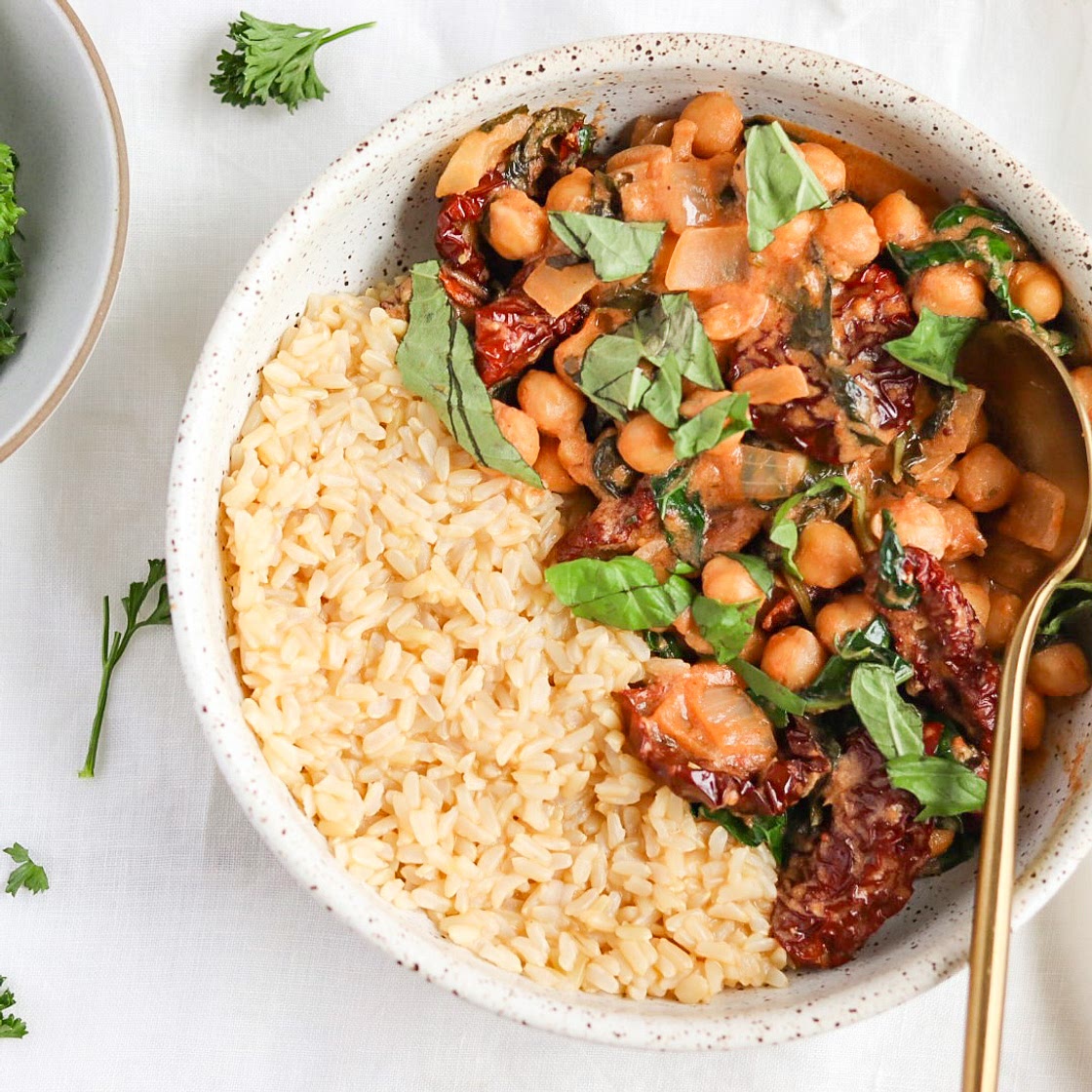 Vegan Tuscan Chickpeas