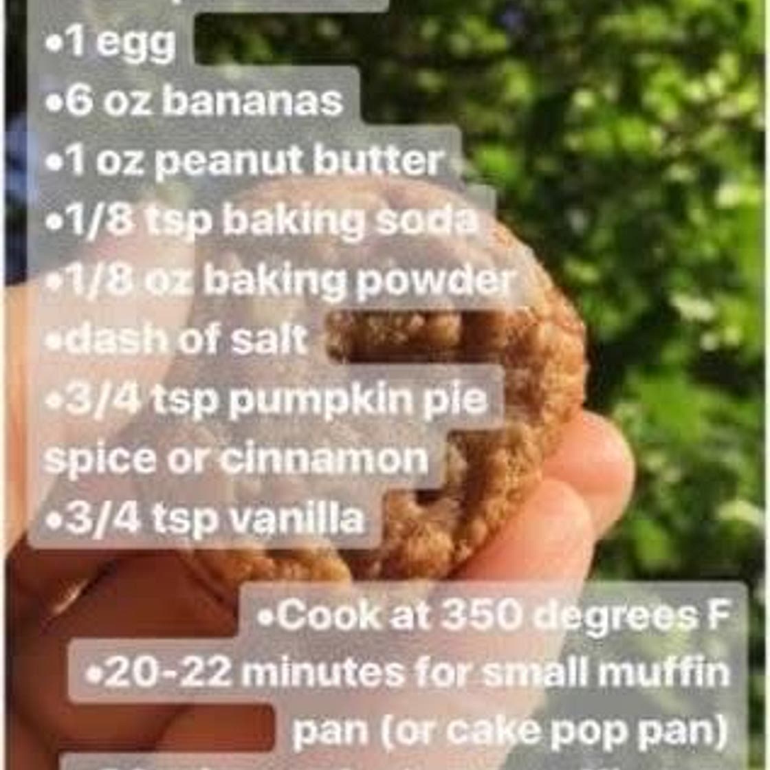 Banana, Oat & PB Muffins