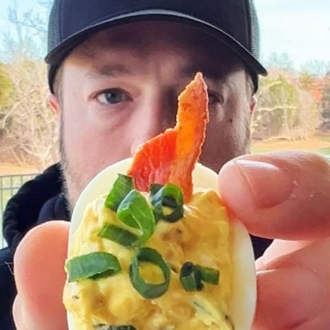 Bacon Ranch Deviled Eggs👇