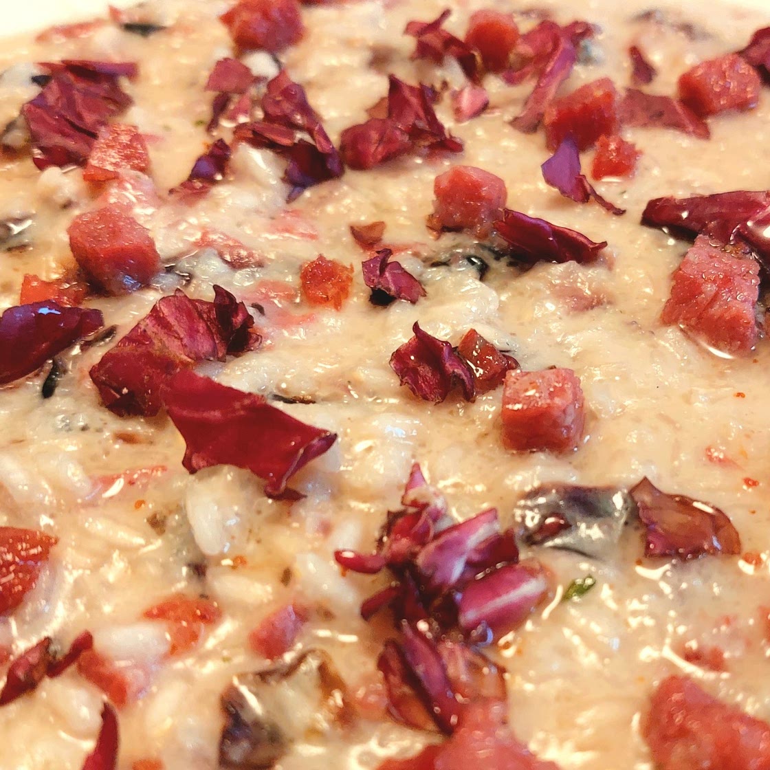 Risotto - Cauliflower and gorgonzola  cream, radicchio and sausage