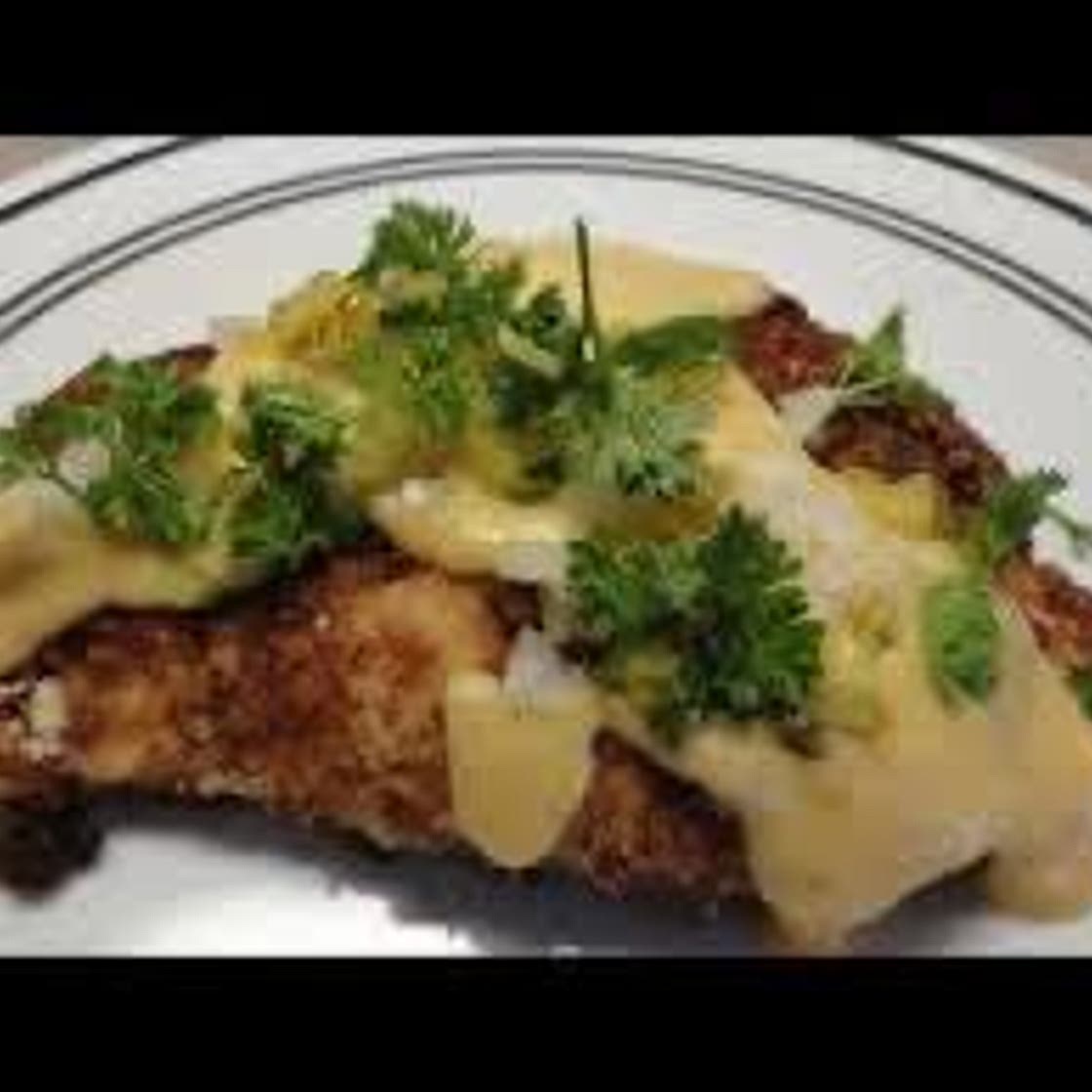 Pretzel Crusted Chicken W/ Cheddar Mustard Sauce