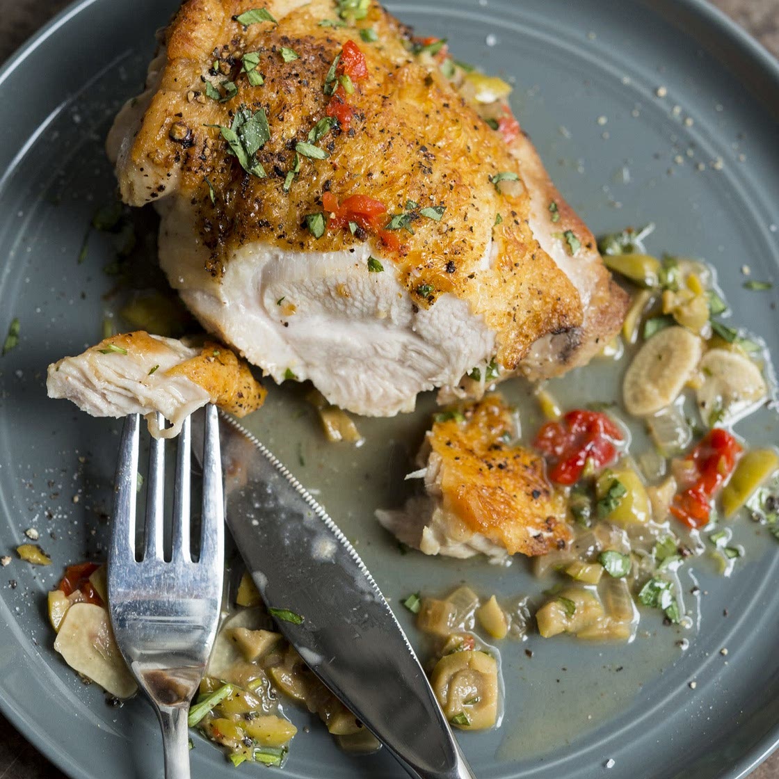 White Balsamic Chicken W/ Tarragon 
