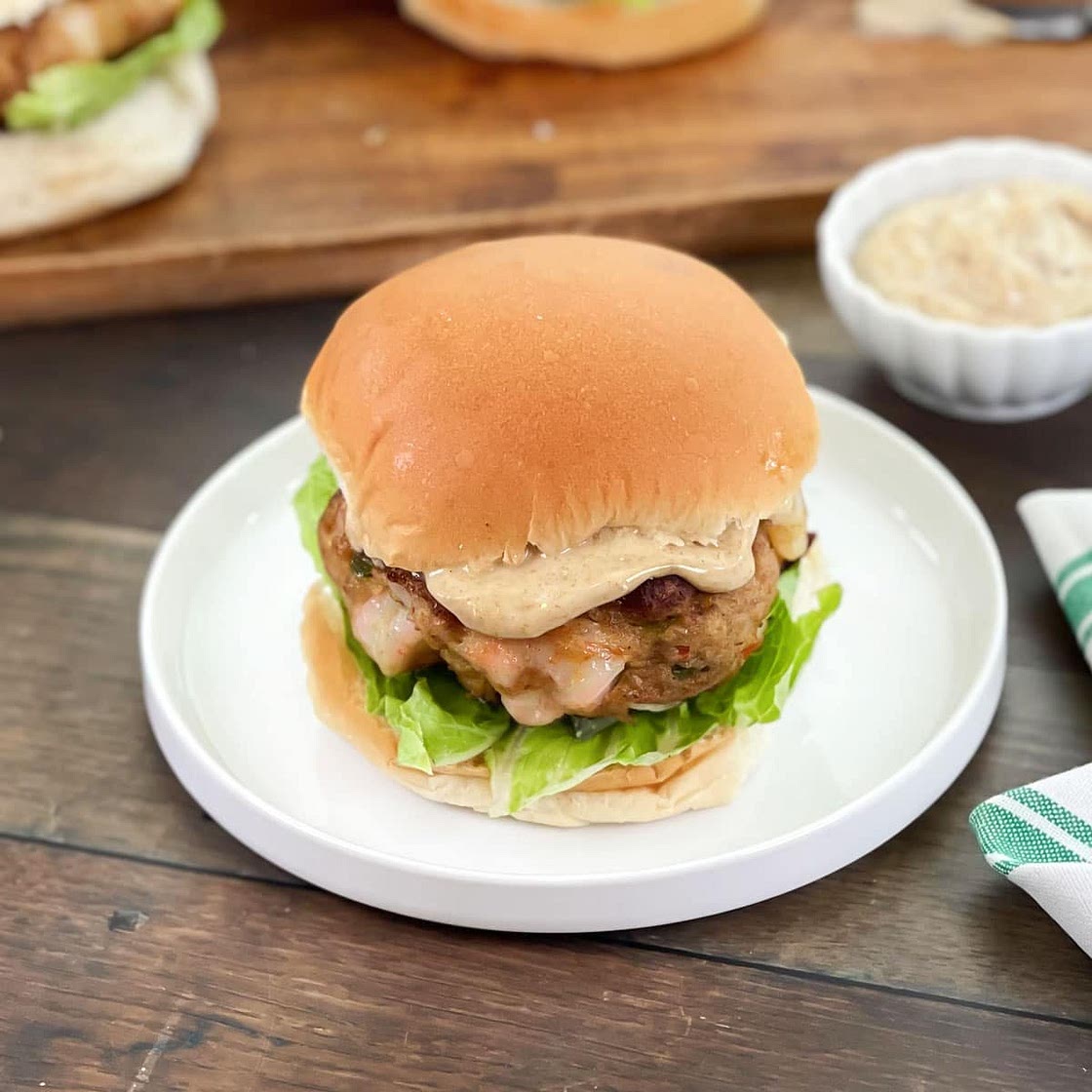 Shrimp Burger with Creole Mayo Recipe