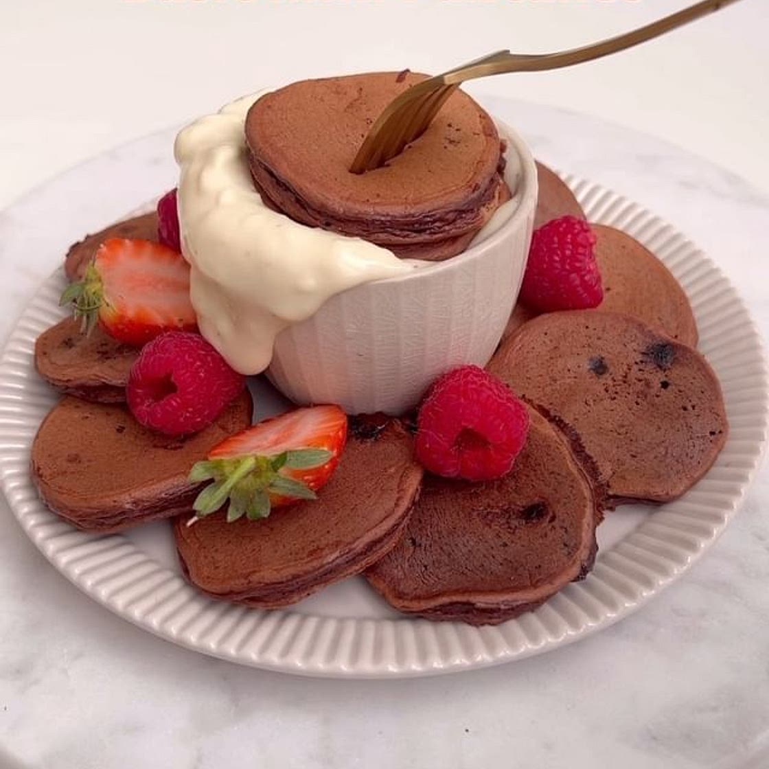 Mini Chocolate Pancakes 