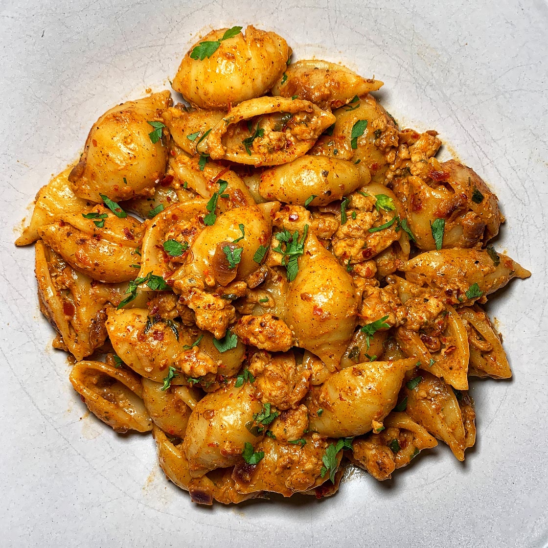Harissa Sausage Pasta