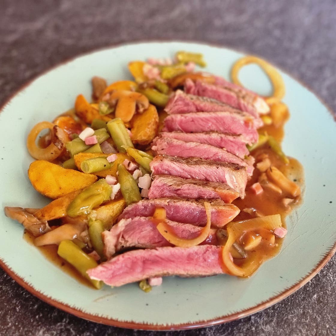 Roastbeef in Portweinsoße