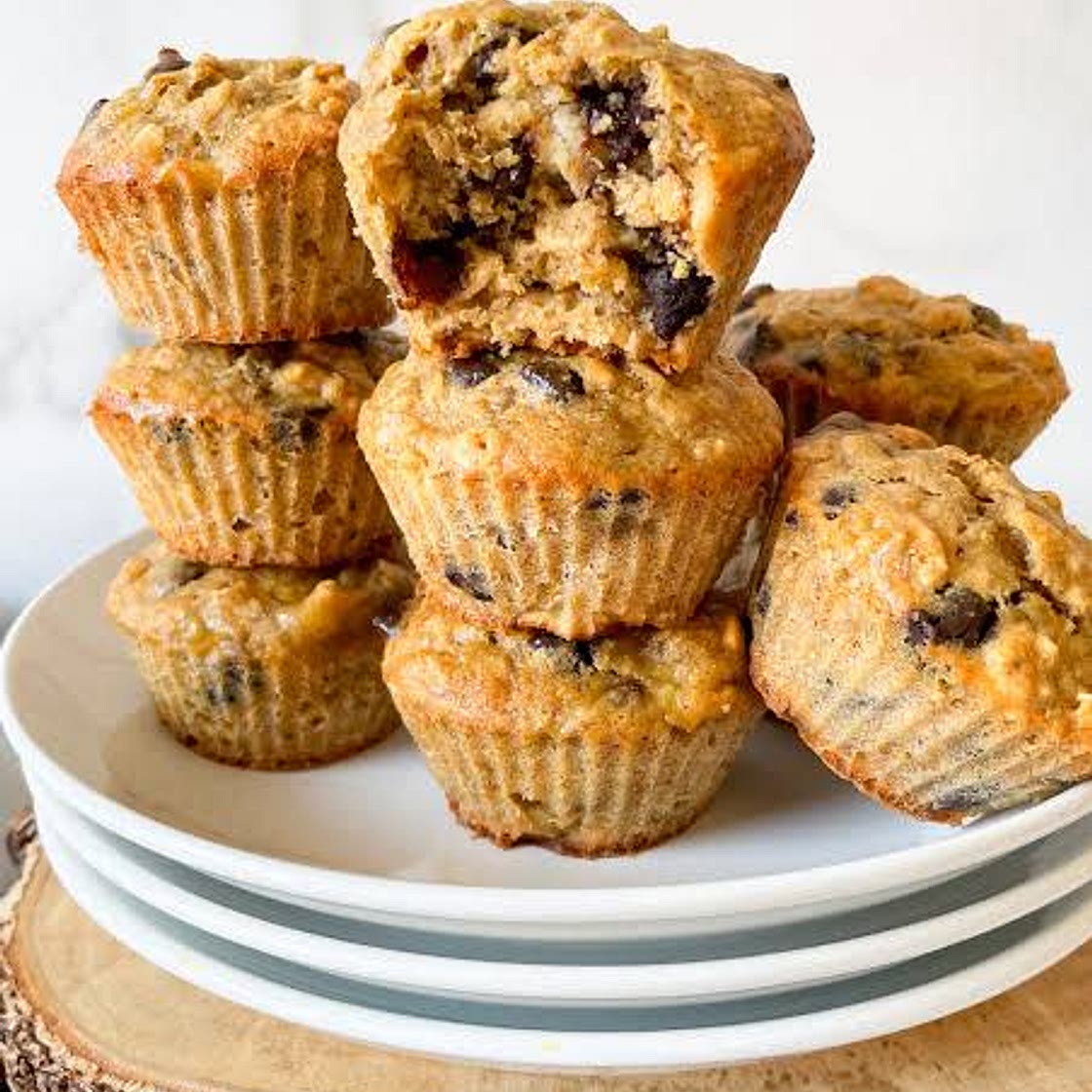 🧁 banana oat muffins