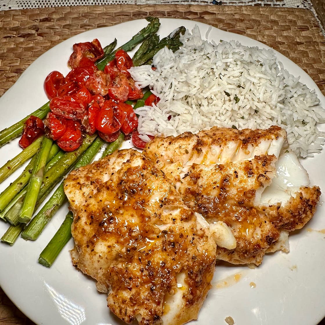 Baked Cajun Garlic Butter Cod