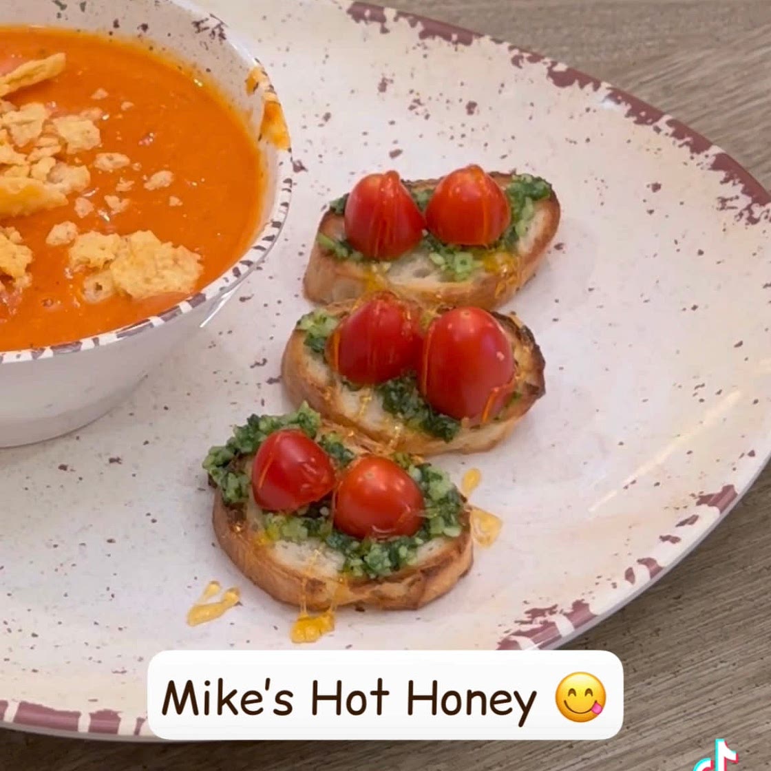 Mike’s Hot Honey Bruschetta