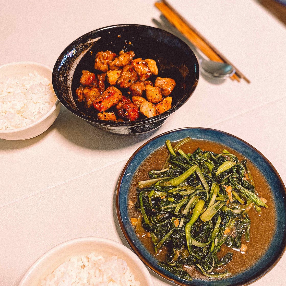 Honey Garlic Pork Rice Bowl