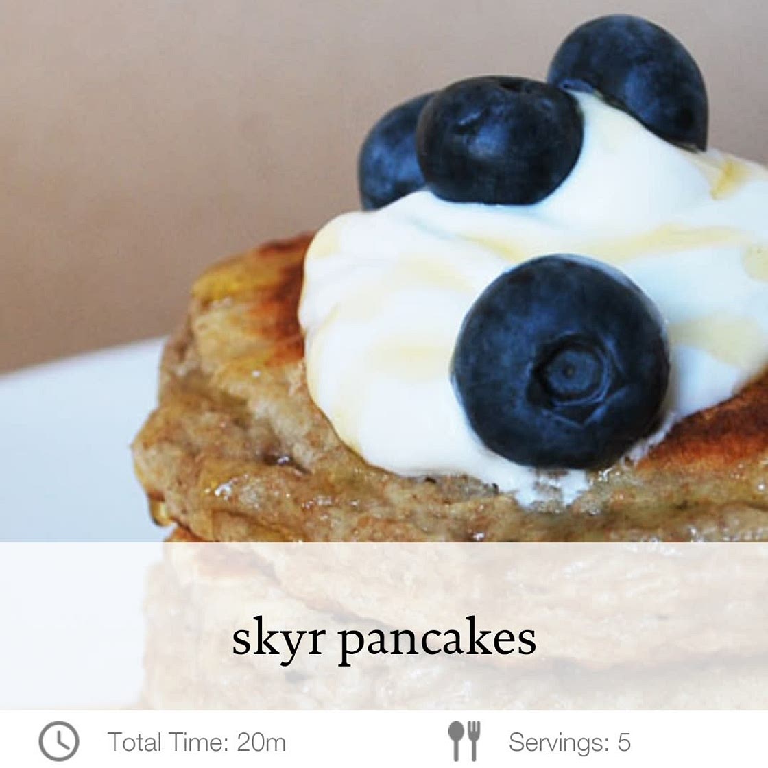 Siggi's skyr pancakes