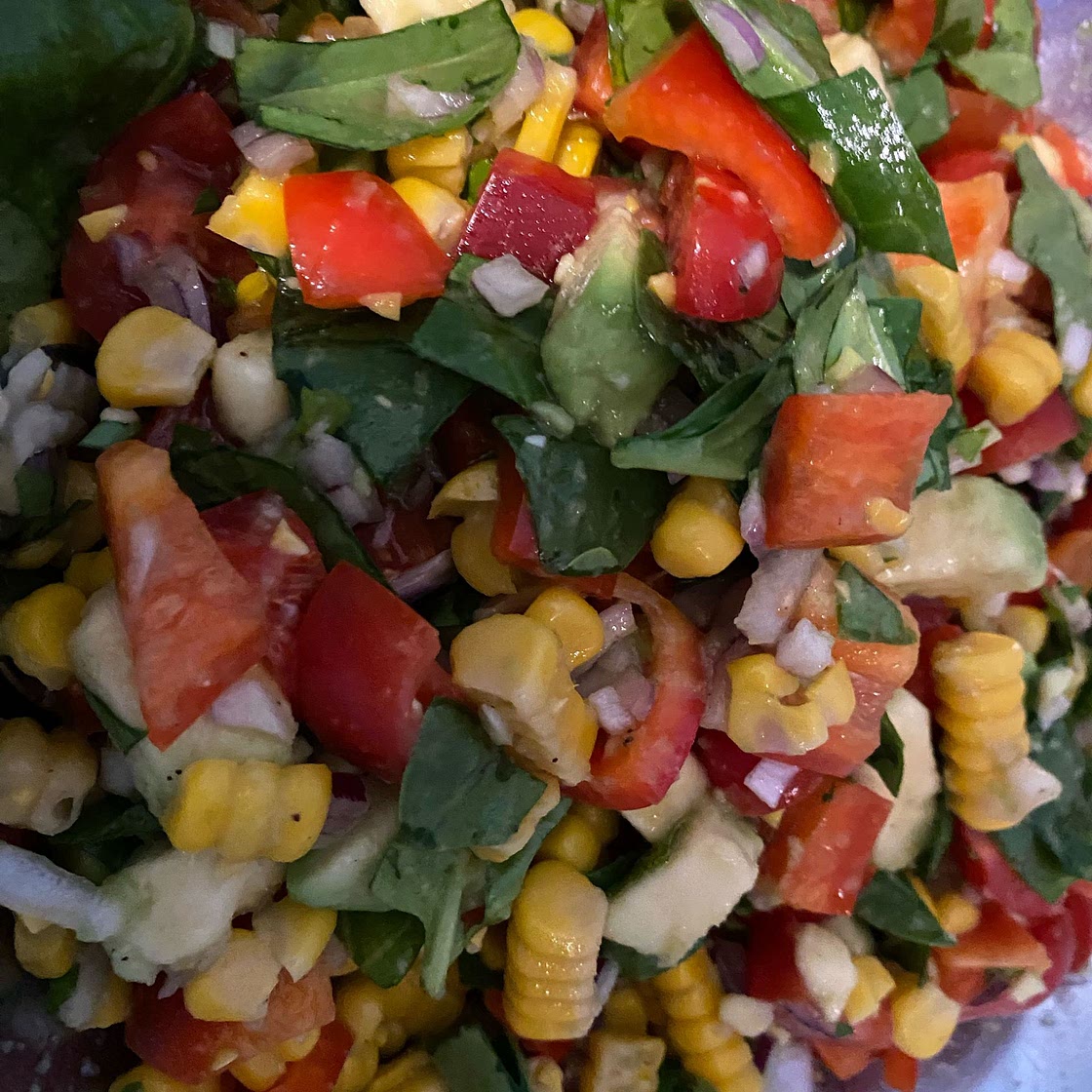 Chopped Mexican Salad with Cilantro Lime Dressing