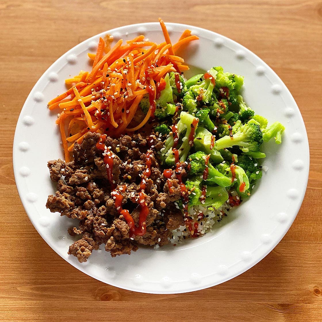 Korean Bulgogi Cauliflower Rice Bowl