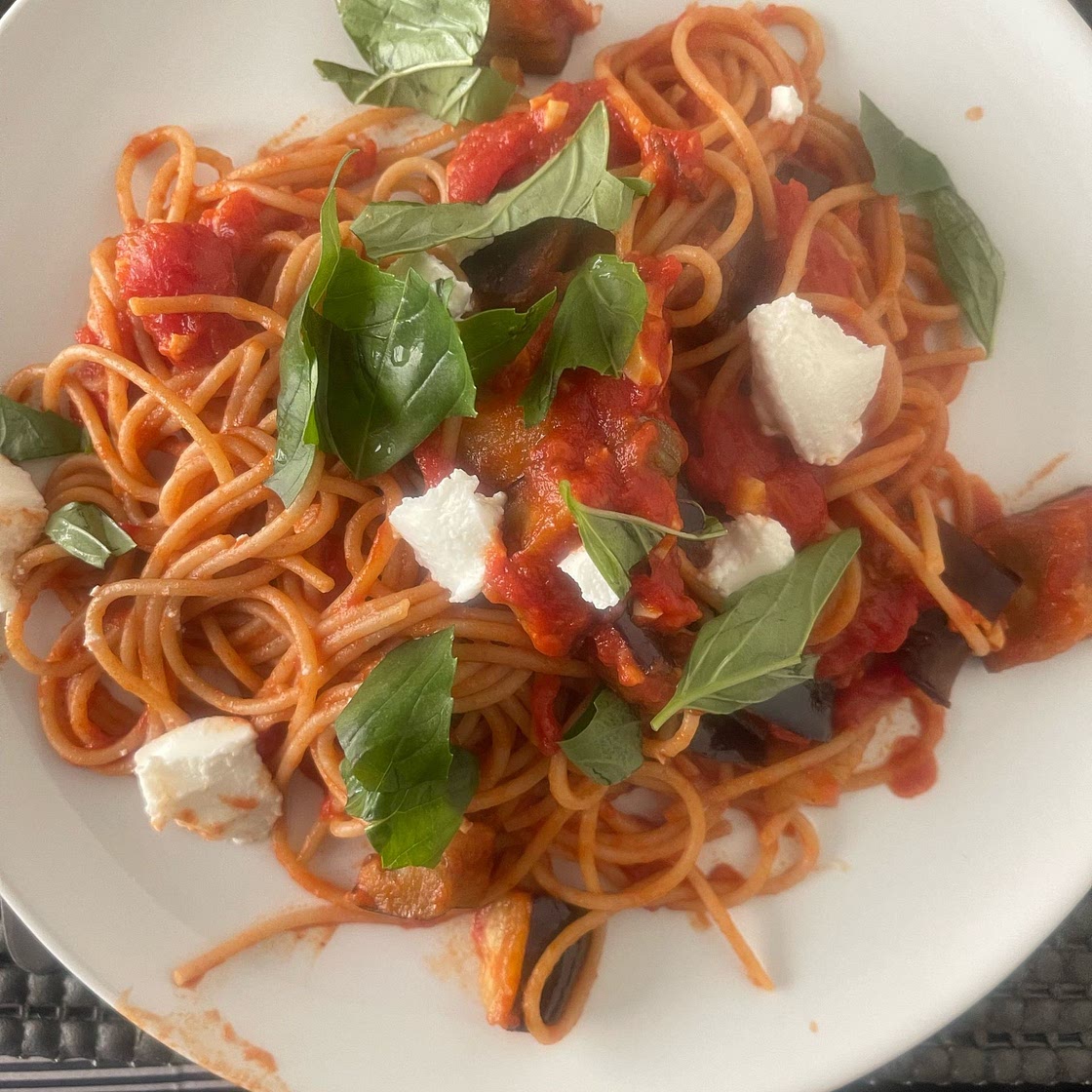 Pasta alla Norma (tomato and aubergine pasta) recipe