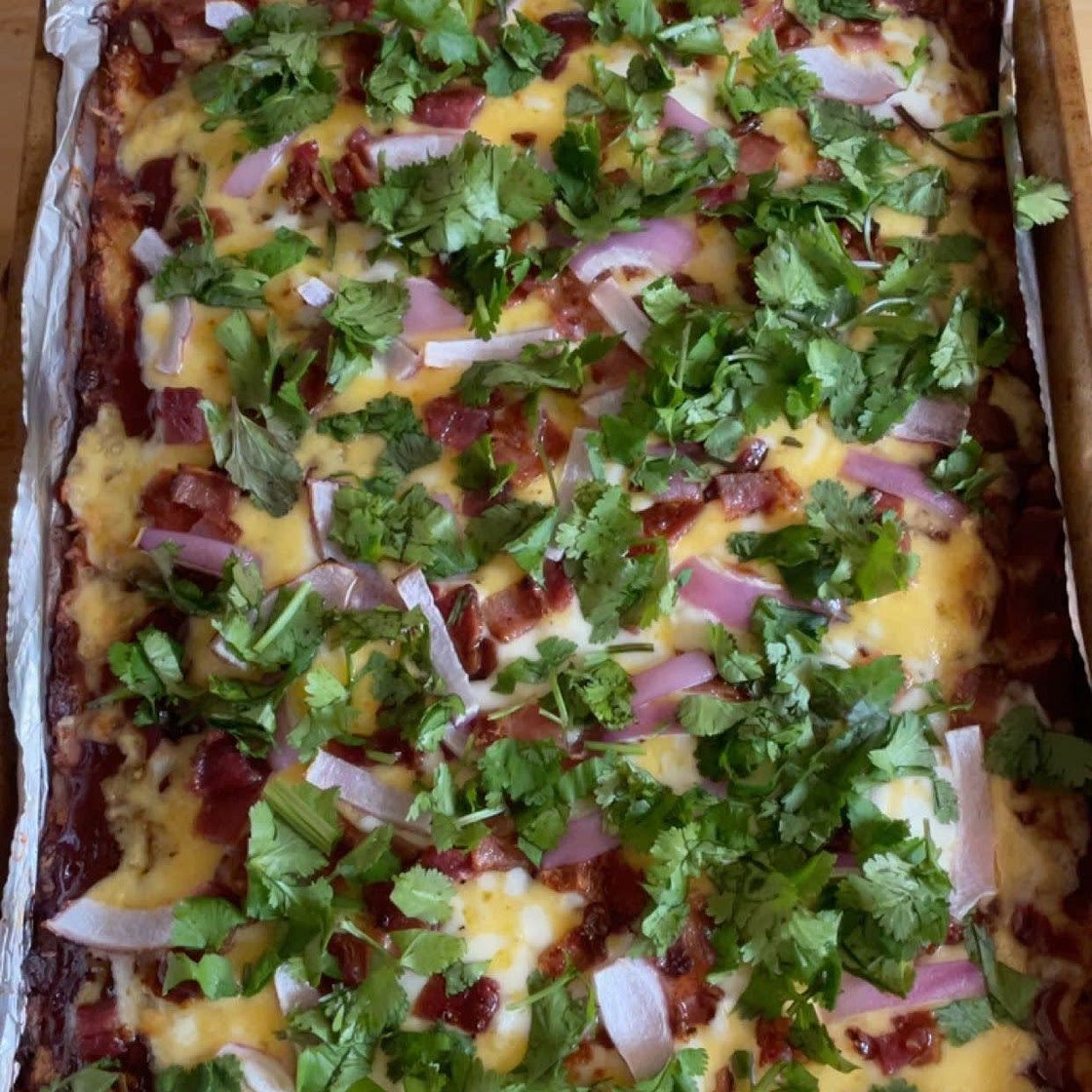 BBQ Chicken Crust Pizza