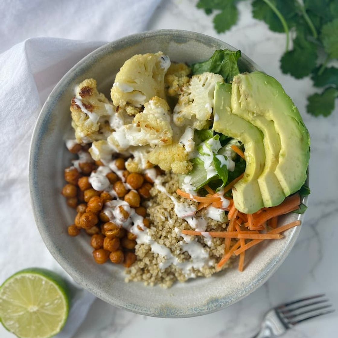 Buffalo Chickpea Bowl (10 Minute Prep!)