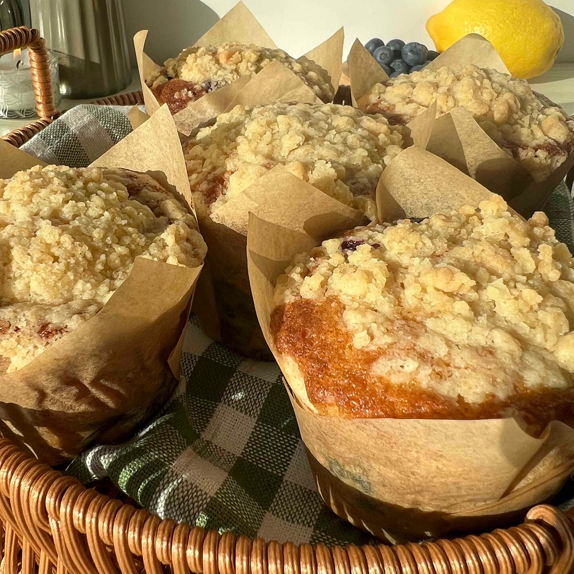 Blueberry & lemon muffins