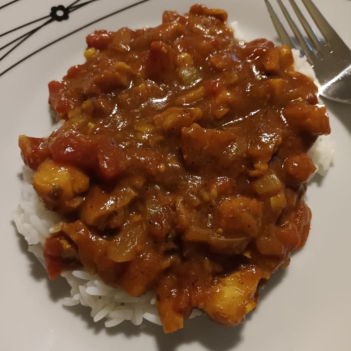 Super-quick fish curry