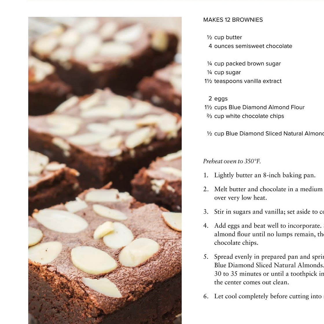 DOUBLE CHOCOLATE ALMOND BROWNIES