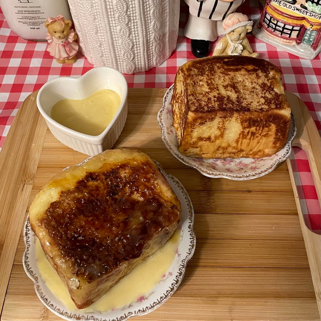 Crème brûlée french toast 