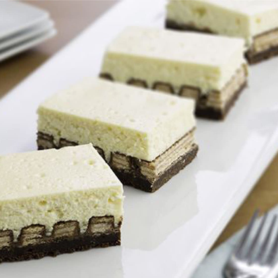 Brownie Bottom and KIT KAT® Cheesecake Bars
