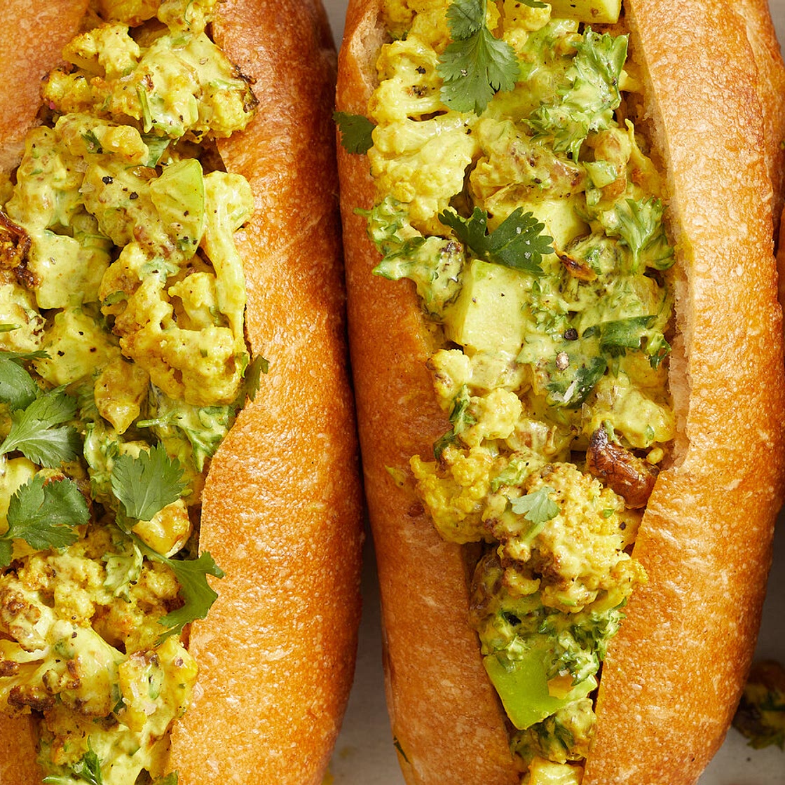 Cauliflower Salad Sandwiches