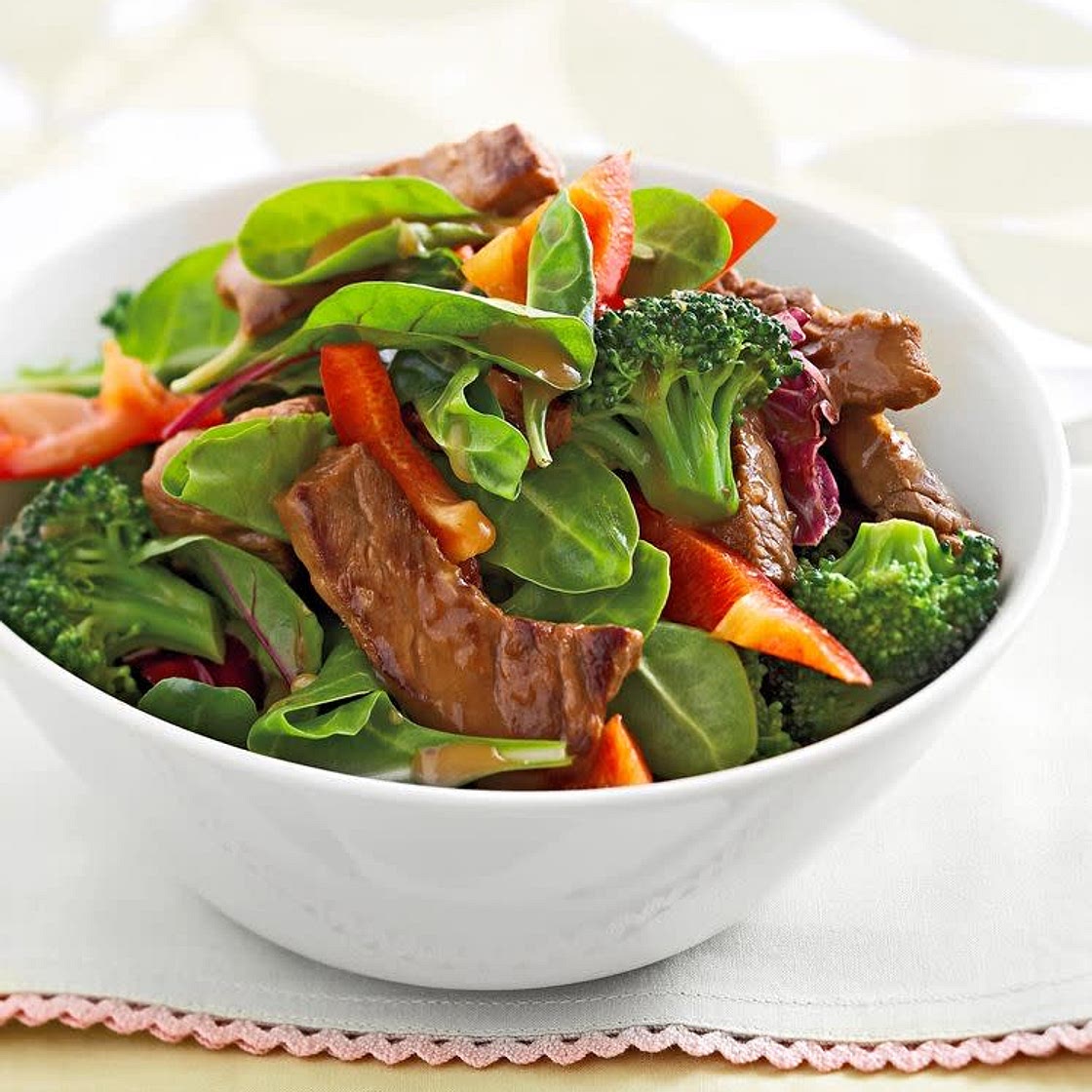Gingered Beef and Broccoli Salad