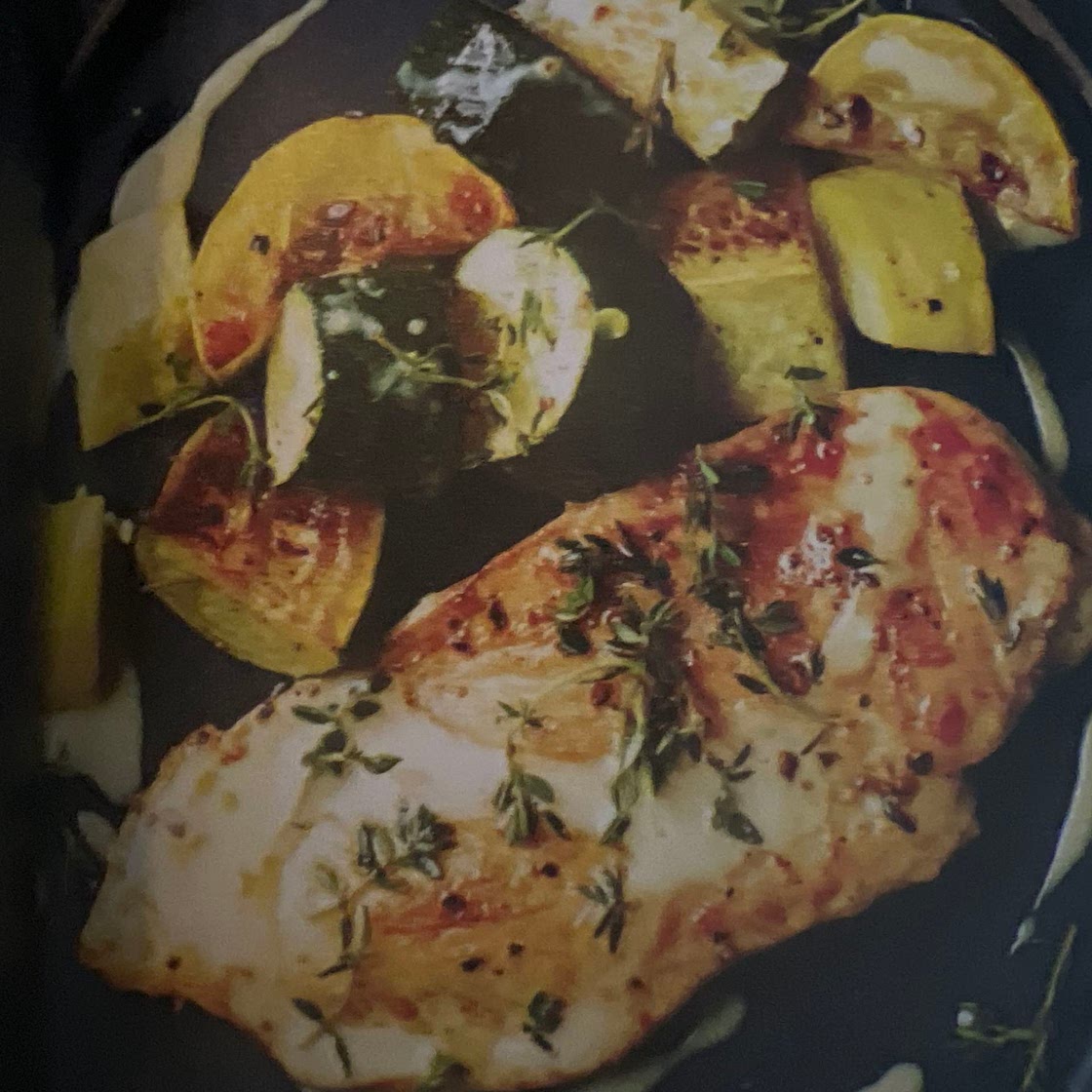 Creamy Dijon Chicken with Summer Squash