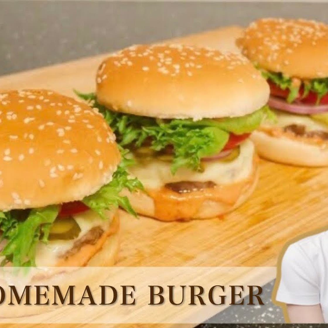 Really tasty, easy and in half an hour! 😋Juicy burger with mince