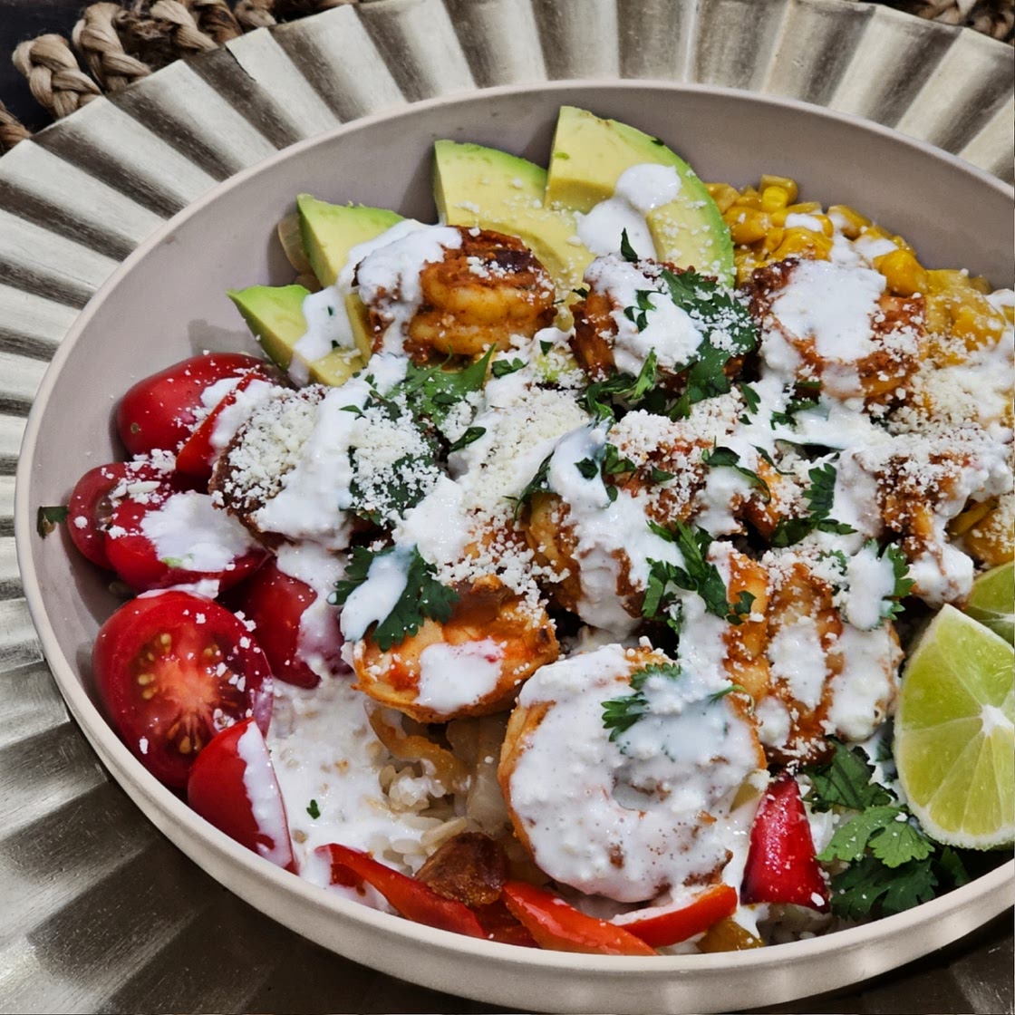 Chipotle Shrimp Fajita Bowls