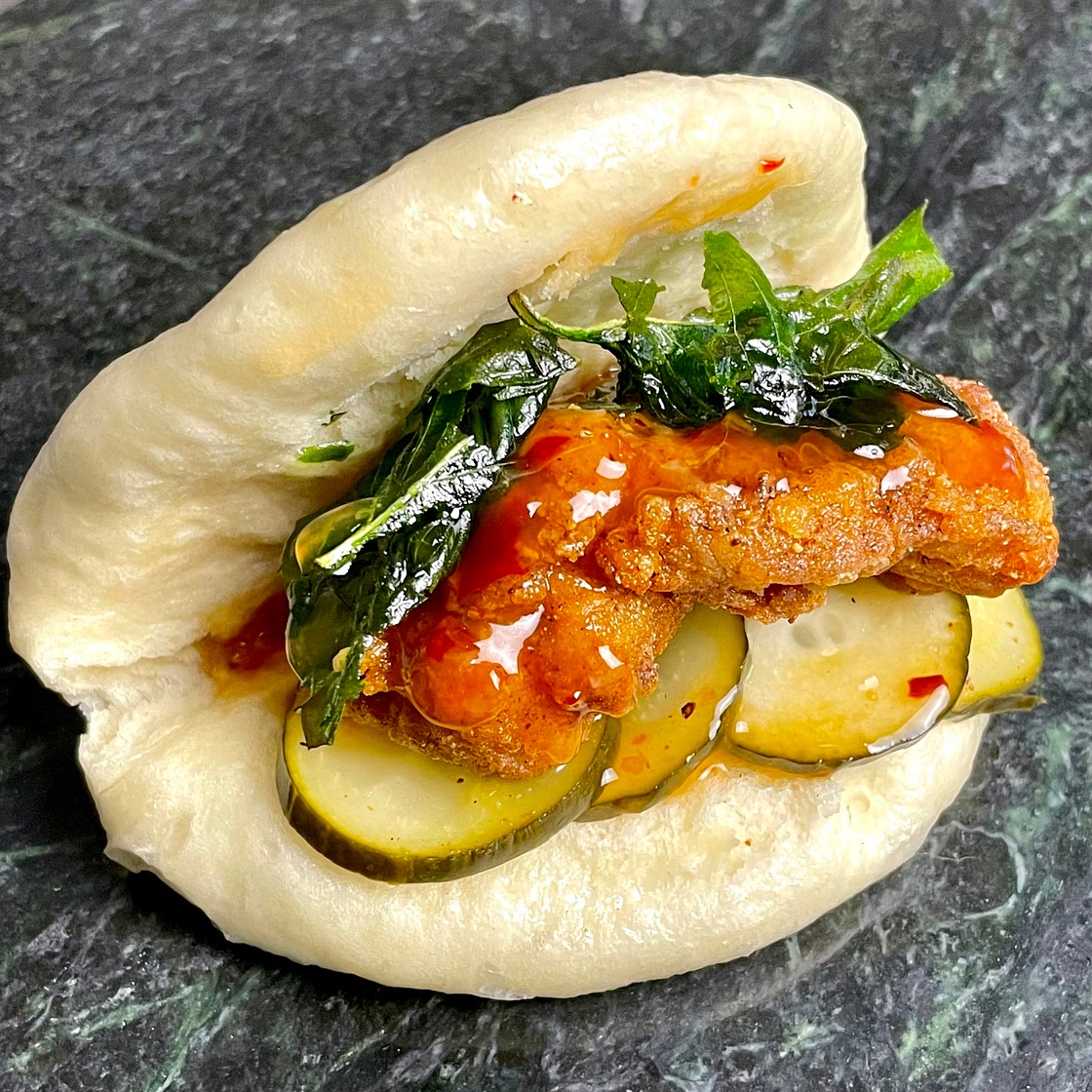 Szechuan Fried Chicken Bao