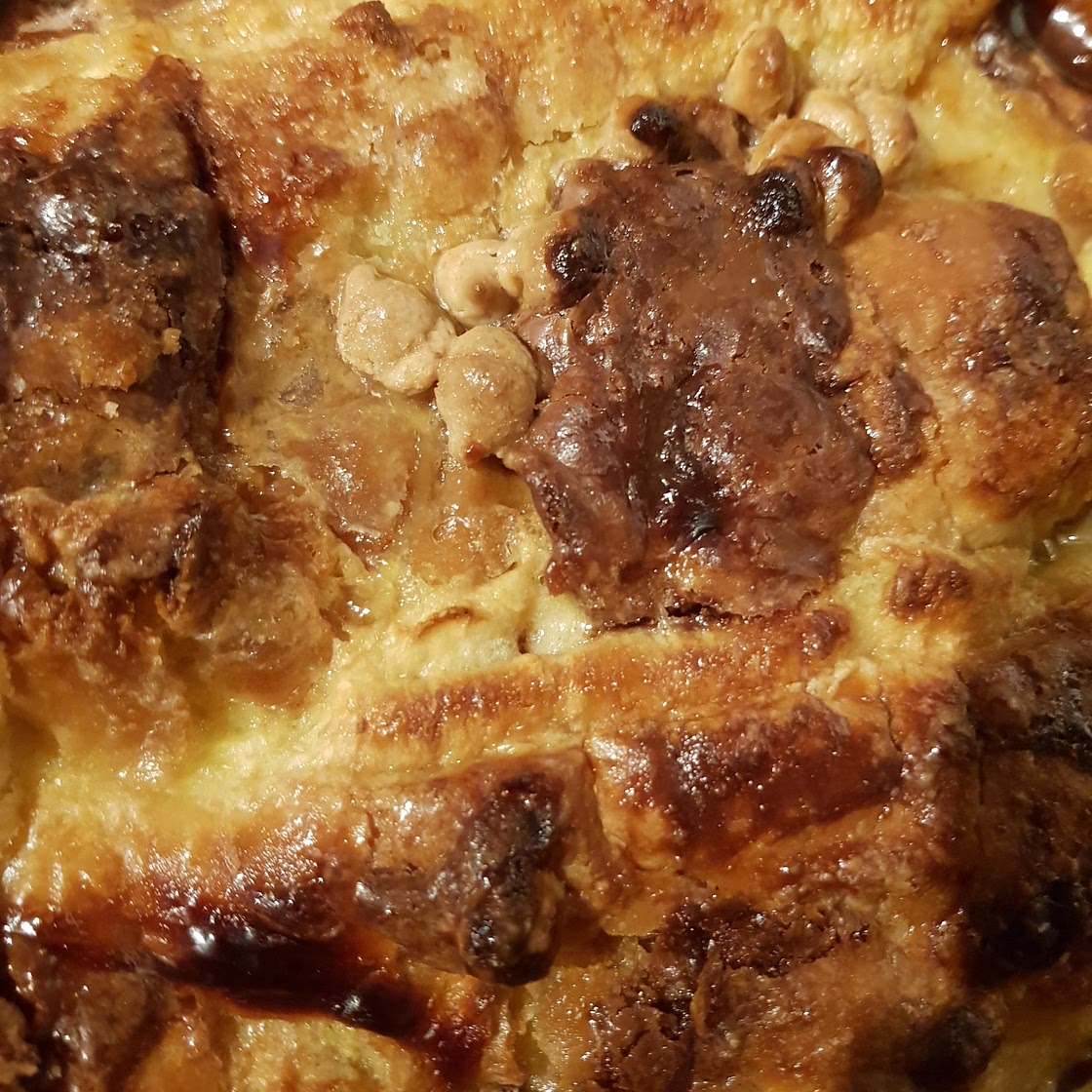 Chocolate and Custard Bread and Butter Pudding