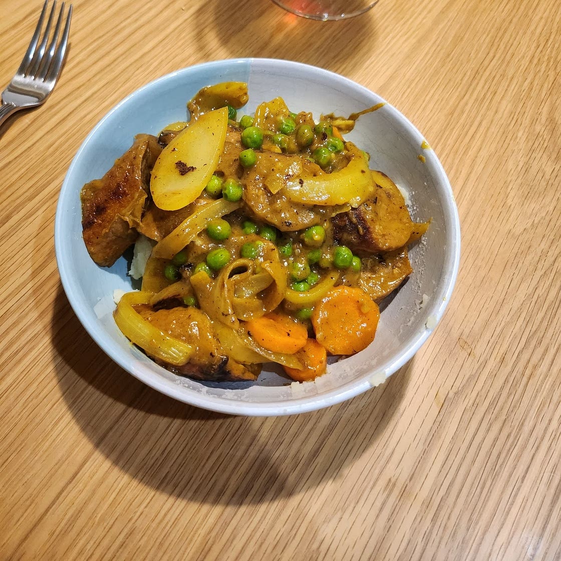 Curried Sausages