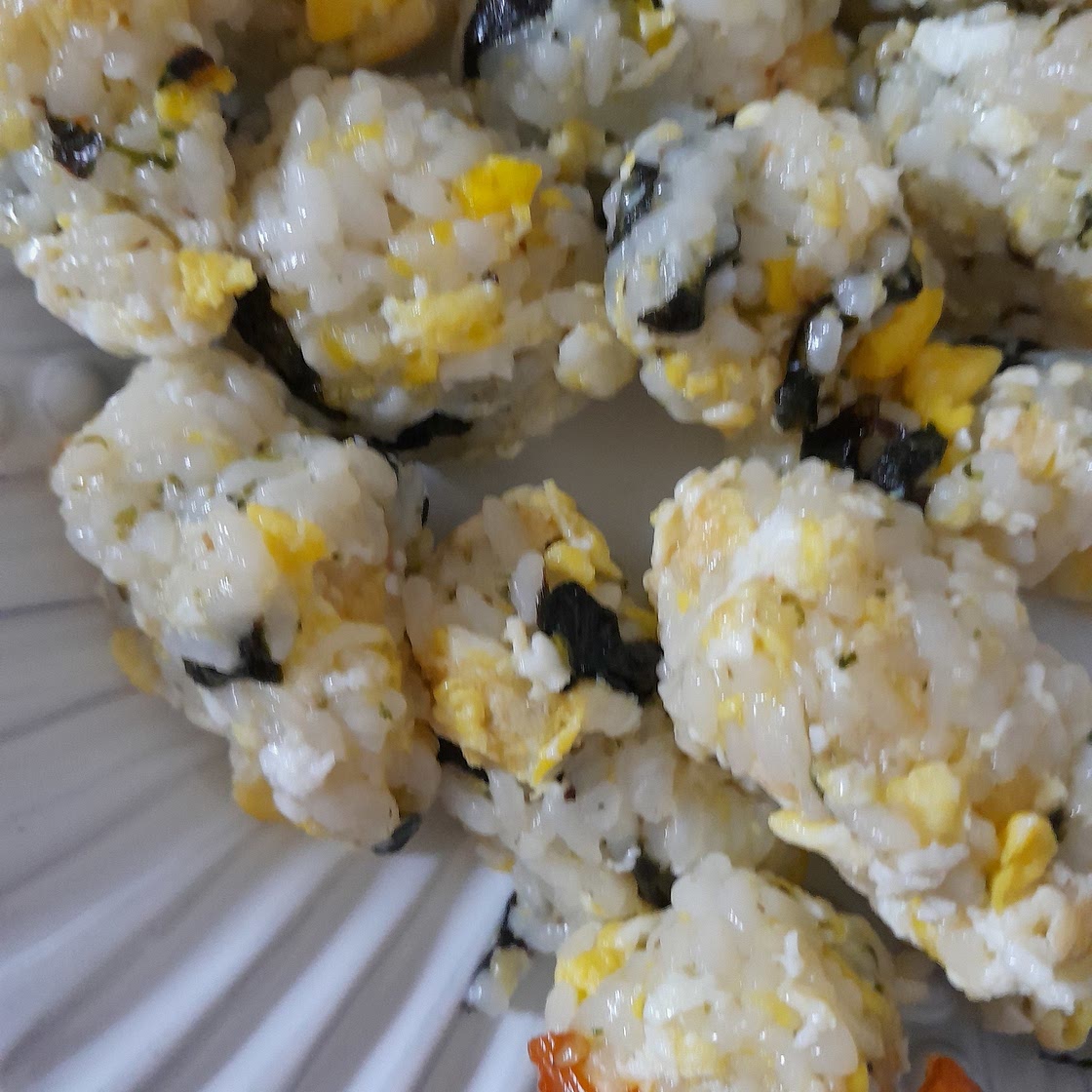 달걀김마요 주먹밥! (볶음김치도 준비!)
